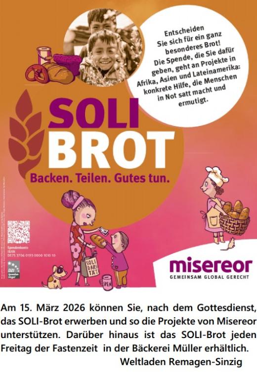 Flyer 'SOLI-Brot 2026'