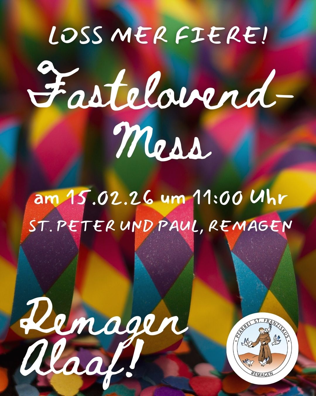 Save the date fastelovend mess
